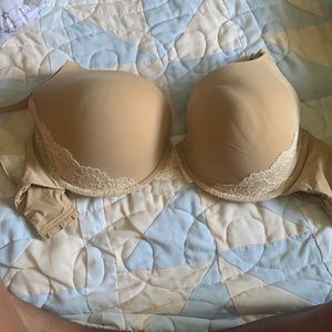 Tan Lace Soma Bra